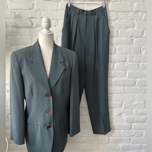 louben Tops - Vintage Louben Teal Pant Suit